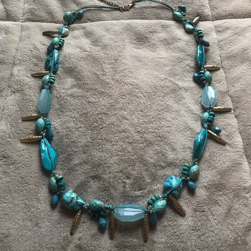 Turquoise statement necklace